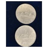 Canadian Voyageur Nickel Dollars 1984, 2 Coins