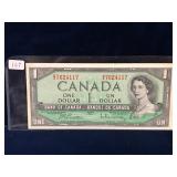 1954 Bank of Canada $1 Bank Note Beattie/Rasminsky