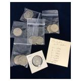 Can. Nickel Half Dollars 1970 to 2005, 15 Coins