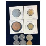 10 assorted Foreign Coins
