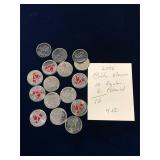 Canadian Cindy Klassen Quarters 2006, 16 Coins