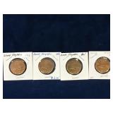 four 2004 Canadian Olympic Loonies