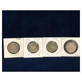 1979, 79, 80, 82  Canadian Nickel Half Dollars