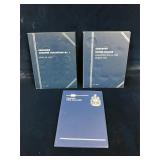 3 empty Coin Books