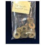 30 smaller Brass Amusement Tokens