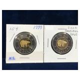 1999, 2000  Canadian Toonies