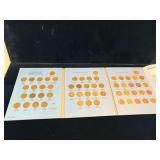1920 to 1972 Can Small Pennies Book, 57 Coins