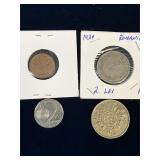 4 Assorted Coins