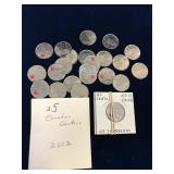Canadian Heroes Quarters 2012, 25 Coins