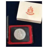 1976 Library of Parliament Silver Dollar