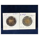 2007, 2008 Canadian Toonies