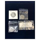 1991, 92, 94, 94  Canadian Nickel Half Dollars