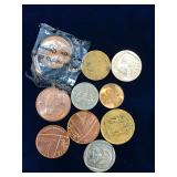 10 assorted Foreign Coins