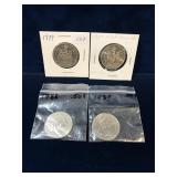 1979, 87, 88, 89  Canadian Nickel Half Dollars