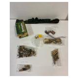 Assorted Caliber Brass   Ammo belt, Earplugs.
