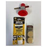 Powder trickler.Grease. Shooting patches. Unopened