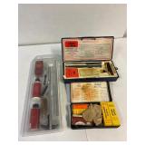 Gun cleaning and blueing kits.