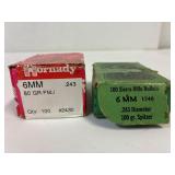6MM  Cal. 27 Hornady & 28 Sierra Bullets