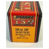 338 cal. 185 grain. Bullets unopened