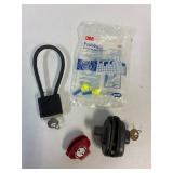 Locks and ear plugs.