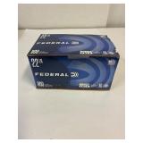Federal 22LR cal. 800 cartridges. Unopened