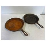 2 Wagner Ware Cast iron fry pans.