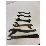 Antique wrenches.