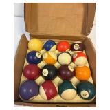Vintage billiard balls  complete set
