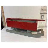 Wood home made toboggan. Handle needs repair