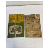 JD 830 and Case RC tractor manuals.