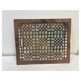 14 x 17 cast iron grate .  Small crack.