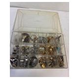 Case of watch bands and parts