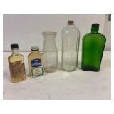 Glass bottles assorted
