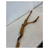 Hand carved wooden load binder.
