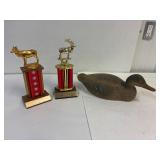 Trophies and a decoy