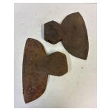 2 offset broad ax heads. 11.5' blades