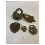 Antique padlocks. No keys.