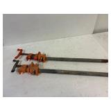 18' pipe clamps.