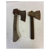 2 hatchets.