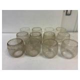 12 lantern globes.