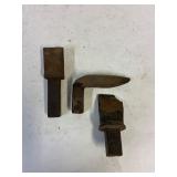 Hardy tools. 2 are 1'. 1 is 1 1/8'