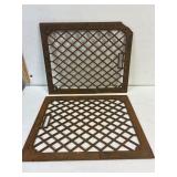Cast iron grates. 20 x 16. Both are cracked