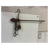 Cast iron farm beam scale. Or fur traders scale.