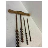 Wood augers. Interchangeable bits