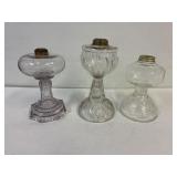 3 coal oil lamp bases.