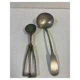 Retro ice cream scoop & Ladle