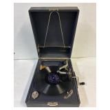 Thorens portable 78 rpm record player. Works