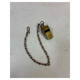 Raburn Kaneff brass police whistle.