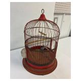 Metal bird cage. 14' high. 12' across