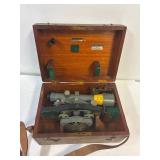 Hughs-Owens transit in wood case